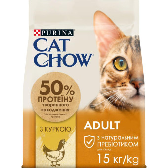 Cat Chow Adult Chicken Сухой корм Для взрослых кошек с курицей (на вес) 100 гр