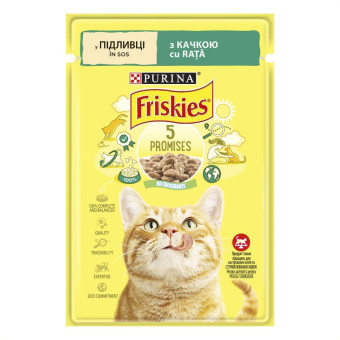 Friskies Кусочки в подливке с уткой для взрослых кошек 85 г