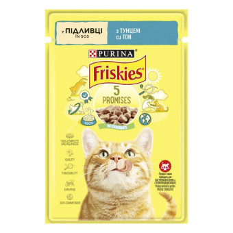 Friskies Кусочки в подливке с тунцом для взрослых котов 85 г