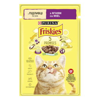 Friskies Кусочки в подливке с ягненком для взрослых котов 85 г