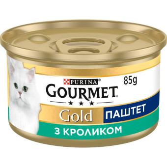 Gourmet Gold паштет с кроликом для взрослых кошек 85 г