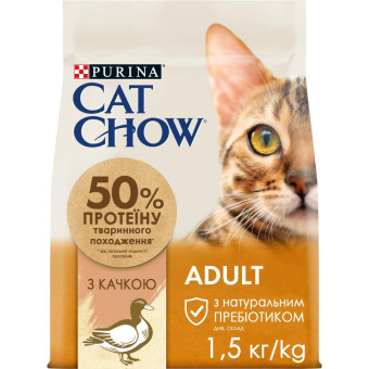 Cat Chow Adult Duck Сухий корм для кошек с уткой 1.5 кг