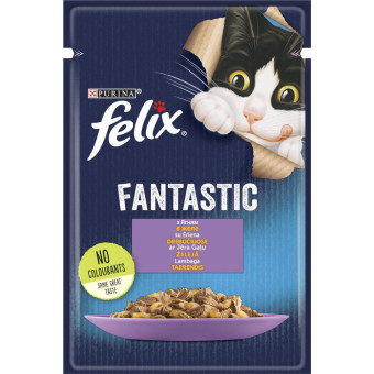 Felix Fantastiс с ягненком в желе для взрослых кошек 85 г