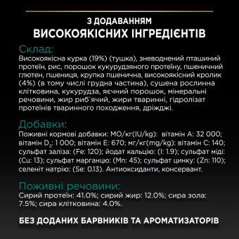 Pro Plan Adult Sterilised Renal Plus Rabbit Сухой корм для  стерилизованых котов с кроликом 1.5 кг