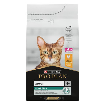 Pro Plan Adult Renal Plus Сухой корм для взрослых кошек с курицей 1.5 кг