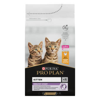 Pro Plan Kitten Healthy Start Сухой корм с курицей для котят,беременных и кормящих кошек 1.5 кг