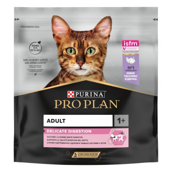 Pro Plan Delicate Digestion Turkey корм с индейкой для кошек с чувствительным пищеварением 400 г