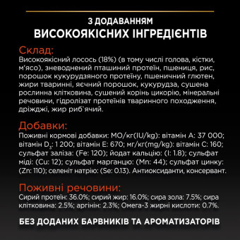 Pro Plan Adult Vital Functions Salmon Сухой корм с лососем для взрослых кошек 400 г