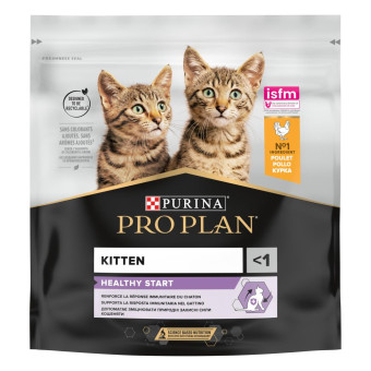 Pro Plan Kitten Healthy Start Сухой корм с курицей для котят,беременных и кормящих кошек 400 г