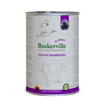 Baskerville Super Premium Телятина с ежевикой для щенков 800 г