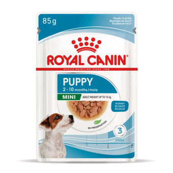 Royal Canin Mini Puppy - влажный корм в соусе для щенков малых пород (от 2 до 10 месяцев) 85 г