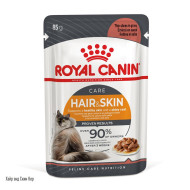 Royal Canin Hair & Skin Care wet in gravy Вологий корм (шматочки в соусі) для підтримки здоров'я шкіри та краси шерсті у котів (від 12 місяців) 85 г
