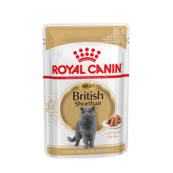 Royal Canin British Shorthair Adult - корм в соусе для кошек британская короткошерстная 85 г