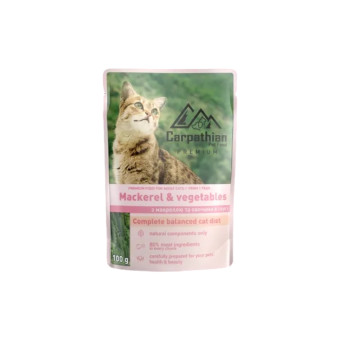 Carpathian Pet Food «Mackerel & vegetables» с макрелью и овощами в соусе 100 г