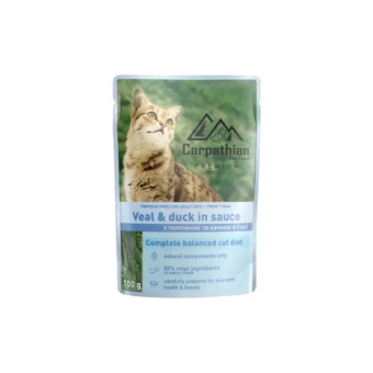 Carpathian Pet Food «Veal and duck in sauce» с телятиной и уткой в соусе 100 г
