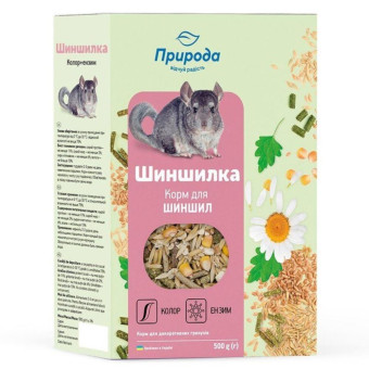 Корм Природа Шиншилка+Энзим 500г