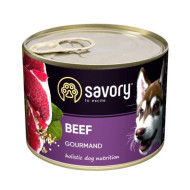 Savory Dog Adult Beef - вологий корм для дорослих собак з яловичиною 200 г