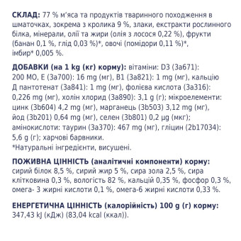 Клуб 4 Лапы - влажный корм с кроликом в желе для взрослых котов 85 г