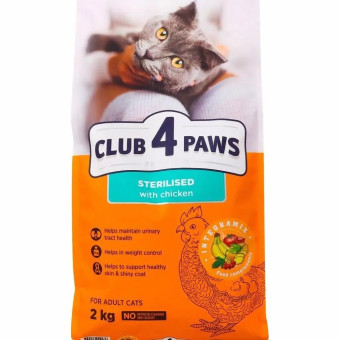 Клуб 4 Лапы Adult Cats Sterilised - сухой корм для стерилизованных котов 2 кг