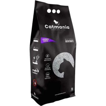 Бентонитовый наполнитель Catmania с ароматом Лаванды 5 л