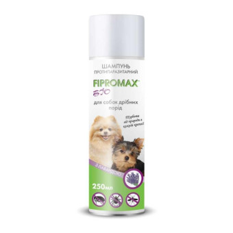 Шампунь FIPROMAX БИО против блох и клещей для мелких пород, с лавандой 250 мл