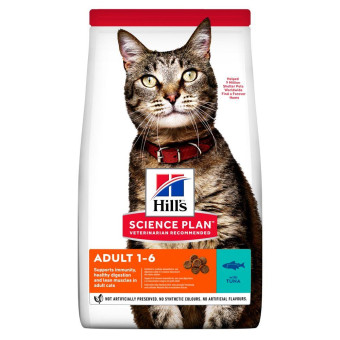 Hill's SP Feline Adult Tuna Сухой корм с тунцом для кошек 300 г
