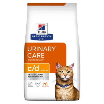 Hill's PD Feline C/D Chicken Сухой корм-диета с курицей для кошек (на вес) 100 г