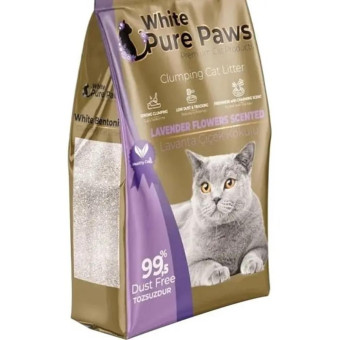 Наполнитель WHITE PURE PAWS с ароматом лаванды 5 л
