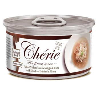 Cherie Signature Gravy Mix Tuna with Chicken Entrеes in Gravy с кусочками тунца и курицы в соусе 80г