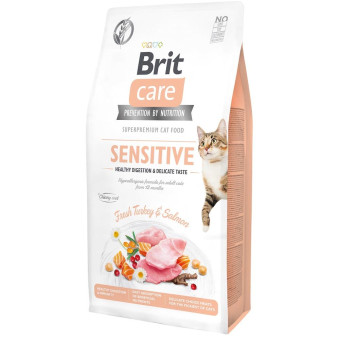 Brit Care Sensitive Healthy Digestion для кошек с чувствительным пищеварением (на вес) 100 г