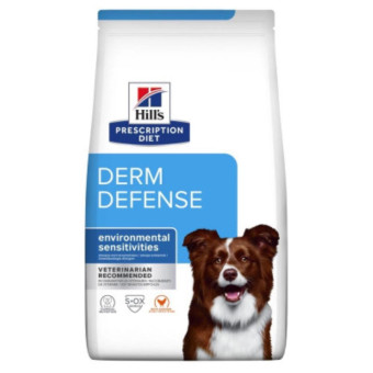 Hill's PD Canine Derm Defense Диетический корм с курицей для чувствительной кожи у собак 1.5 кг