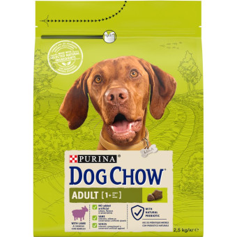 Dog Chow Adult Lamb для взрослых собак с ягненком 2.5 кг