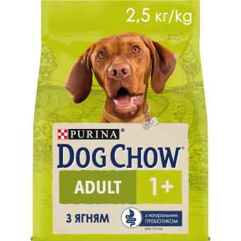 Dog Chow Adult Lamb для взрослых собак с ягненком 2.5 кг