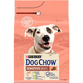 Dog Chow Adult Sensitive сухой корм для собак с чуствительным пищеварением 2.5 кг