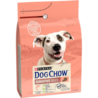 Dog Chow Adult Sensitive сухой корм для собак с чуствительным пищеварением 2.5 кг