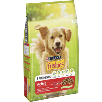 Friskies Active сухой корм для собак с говядиной 10 кг