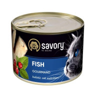 Savory Cat Adult Fish - вологий корм з рибою для котів 200 г