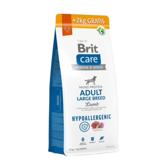 Brit Care Adult Large Breed сухой корм с ягненком и рисом для взрослых собак больших пород 12+2 кг
