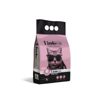 Бентонитовый наполнитель Lindocat Prestige для кошачьего туалета, детская присыпка 5 л