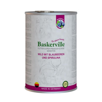 Baskerville Sensitive оленина с черникой и спирулиной для собак 800 г