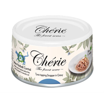 Cherie Hairball Control Tuna & Snapper влажный корм с кусочками тунца и луциана в соусе 80 г