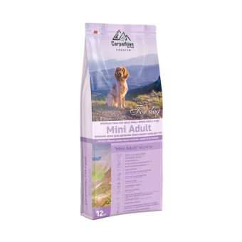 Carpathian Pet Food  для собак Mini Adult с курицей и атлантичным палтусом ( на вес) 1 кг