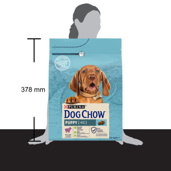Dog Chow Puppy корм для щенят всех пород с ягненком 2.5 кг