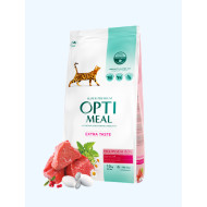Optimeal Adult Cat High in Veal - сухий корм з високим вмістом телятини для  котів (на вагу) 100 г