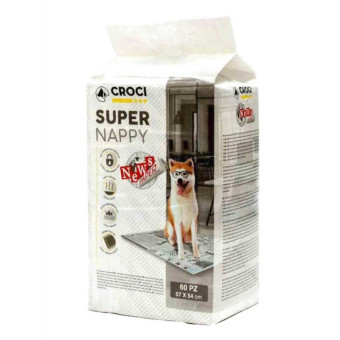 Пеленки Croci Super Nappy с принтом газета для собак 57х54см 1 шт