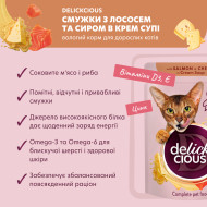 Delickcious Полоски с лососем и сыром в крем-супе 85 г