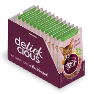 Delickcious кусочки ягненка, куриного филе и спаржевой фасоли в желе 85 г