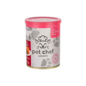 Pet Chef Паштет с говядиной взрослых кошек 360 г