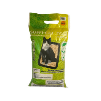 Наполнитель из тофу Soffi-Cat для кошачих туалетов, персик 7 л