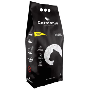 Бентонитовый наполнитель Catmania с ароматом ванили 5 л